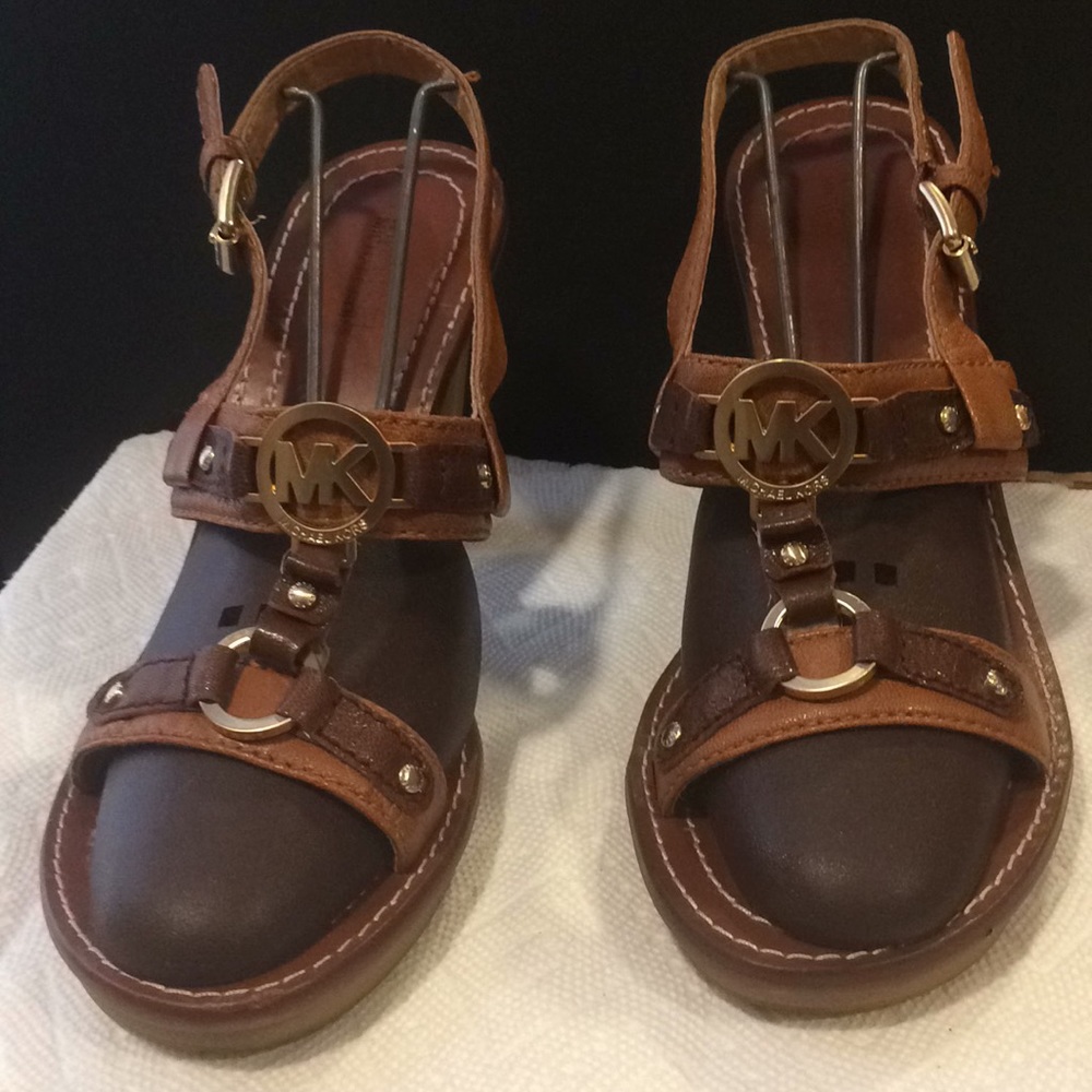Authentic Michael Kors heal sandals.